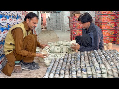How a Traditional Tea Cup is Made: Incredible Step-by-Step Process|Mass Production Factory Process|