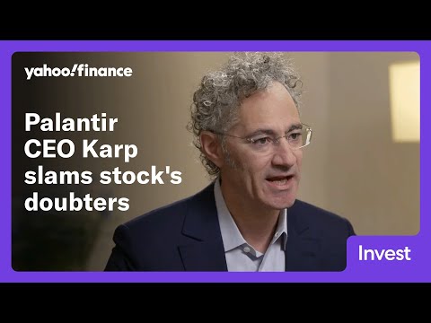 Palantir CEO Alex Karp talks AI and slams those who doubt his company's stock