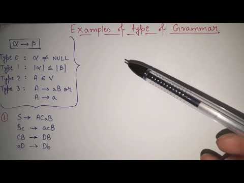 Identify type of Grammar (Chomsky: type 0, type 1, type 2, type 3) in theory of computation | TOC