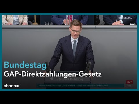 Bundestagsdebatte zum GAP-Direktzahlungen-Gesetz am 06.06.25