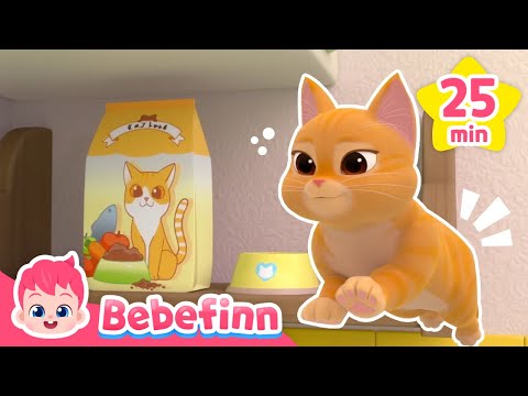 🐈 Boo The Cat and Friends @kikipuppupㅣBebefinn Best Nursery Rhymes and Stories for Kids