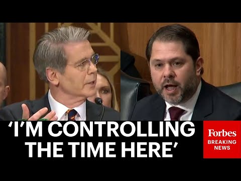 BREAKING NEWS: Ruben Gallego Grills Scott Bessent On Trump Suing Treasury, IRS For $10 Billion