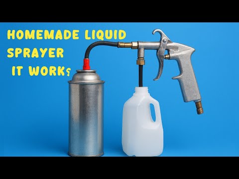 DIY Air Spray Gun from Empty Cans | Homemade Paint & Liquid Sprayer.