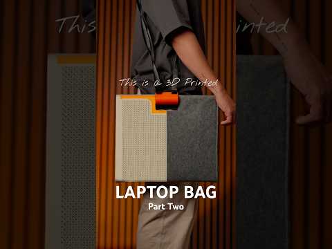 3D printing modular accessories for a 3D printed laptop bag. Part two #3dprinting #3d프린팅