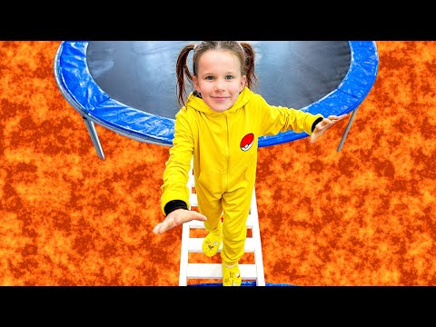 Vania Mania Kids leger Gulvet er lava – trampolin-udgave!
