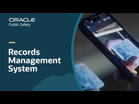 Oracle Public Safety Records Management System