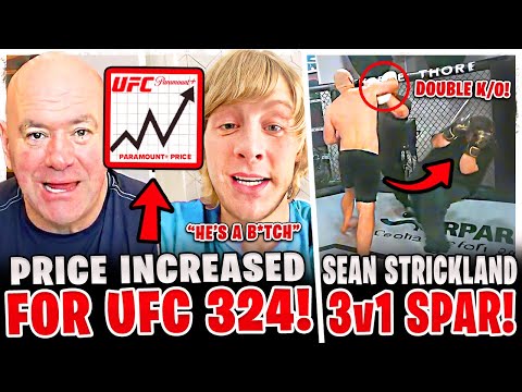 LAST MINUTE PRICE INCREASE for UFC 324! Paddy Pimblett GOES OFF! Sean Strickland 3v1 SPARRING!