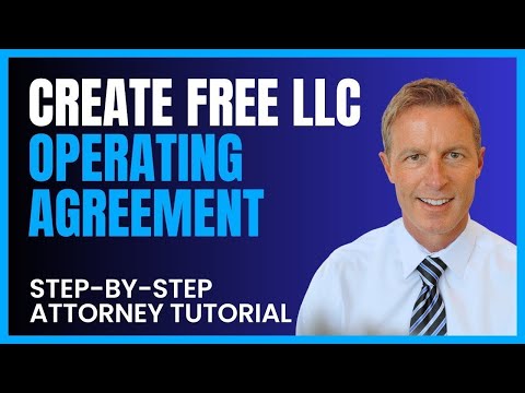 Operating Agreement for LLC (Free Template and Walkthrough)