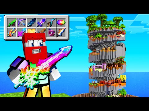 GEWINNE den SPIRAL PARKOUR für 7.999.999.999 SCHADEN SCHWERT! Minecraft Lucky Block