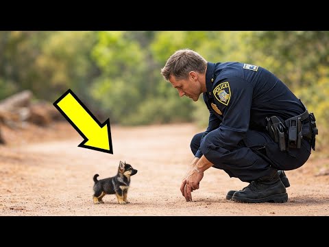 Puppy Keeps Following Cop – When He Finds Out Why, He Breaks Down in Tears!