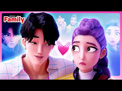 Rumi & Jinu Secretly Flirting for 4+ Minutes | KPop Demon Hunters | Netflix Family