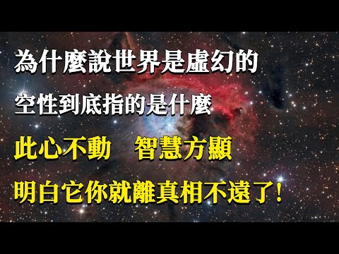 為什麼說世界是虛幻的?空性到底指的是什麼?此心不動,智慧方顯!明白它你就離真相不遠了!#能量#業力#宇宙#精神#提升 #靈魂 #財富 #認知覺醒