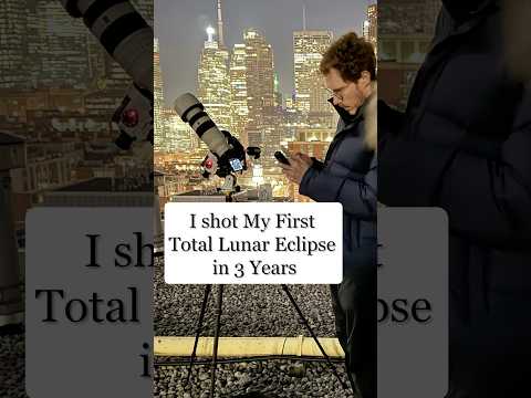 First eclipse in 3 years 🤯 turned out way better than I hoped #lunareclipse #lunareclipse2025