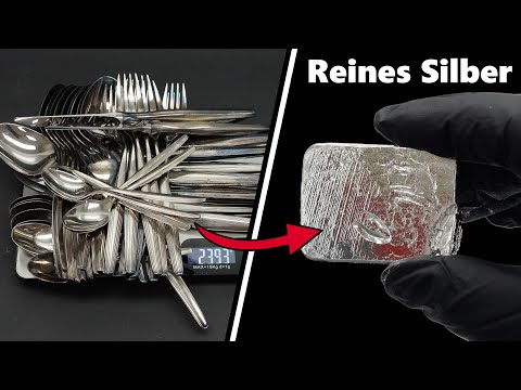 Bought silverware on eBay and won valuable silver [𝟰𝗞] | JJChemistry