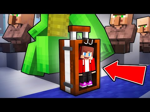 JJ Became TINY and Troll Mikey on the Airplane in Minecraft (Maizen)