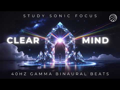 Crystal Thought Matrix | 40Hz Gamma Brainwaves Binaural Beats for Focus, Study & Mental Clarity