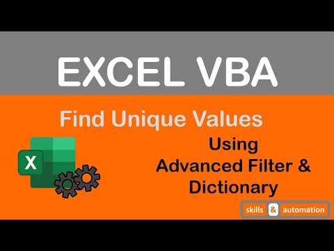 Excel VBA: Practical Guide to Finding Unique Values (Advanced Filter & Dictionaries)
