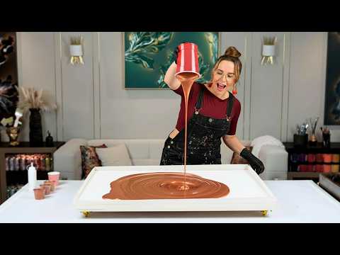 Too MUCH COPPER? 😳 Watch How This Bold Dutch Pour Went From Risky to Gorgeous 🧡 Abstract Fluid Art
