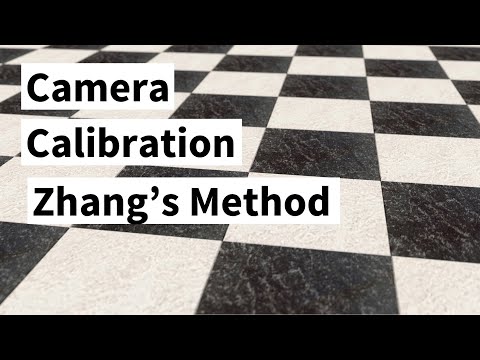 Camera Calibration using Zhang's Method (Cyrill Stachniss)