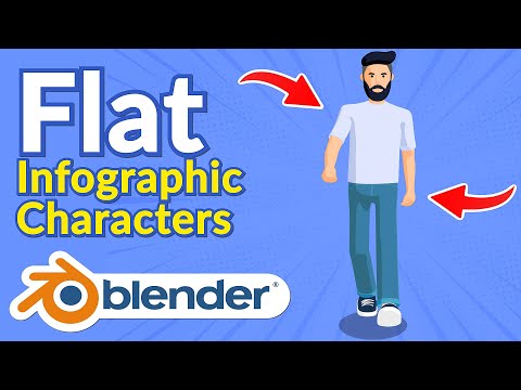 2D/3D Infographic Style in Blender | Process