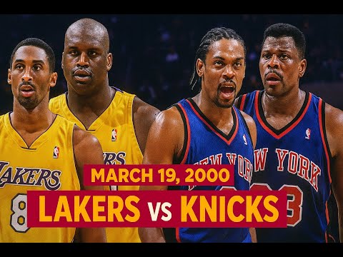 03/19/2000 Lakers vs. Knicks Kobe Bryant Full game