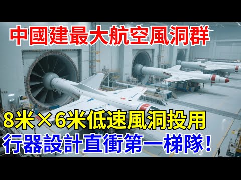 中國建最大航空風洞群！8米×6米低速風洞投用，行器設計能力直沖第壹梯隊！【長城智造】#中國#熱點#科技#制造#航空#零件#飛機