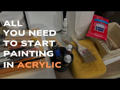 All You Need to Start Painting in Acrylic. Learn Painting with Vlad Milan Duchev.