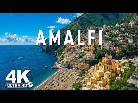 Amalfi Coast 4K | Green Coastal Cliffs, Scenic Hills & Peaceful Mediterranean Valleys