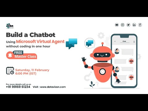 Master Class on "Power Virtual Agent" (Build your own chatbot within minutes)