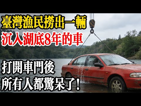 台灣漁民打撈出一輛沉入湖底 8 年的車，打開車門後，所有人都驚呆了！