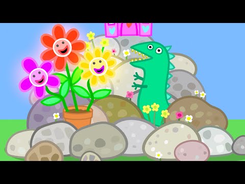Peppa Pig Makes A Rock Garden 🐷 🪨 Playtime With Peppa