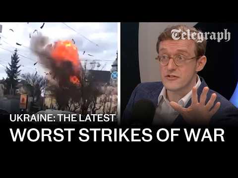 Ukraine hits Russia's Baltic ports after largest air assault of the war