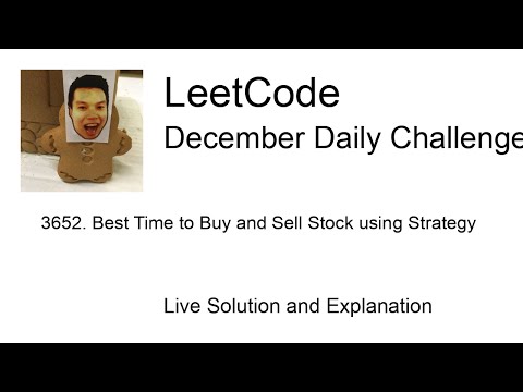 Daily Leetcode #2088: Dec 18, 2025 - 3652. Best Time to Buy and Sell Stock using Strategy