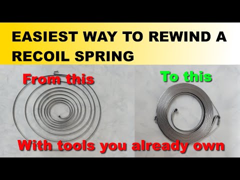 The easiest way to rewind a recoil spring