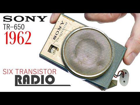 1962 ⚙️ RESTORATION & Repair ✅ SONY TR-650 📻 Old Radio – Can it still play today? (Real restore)