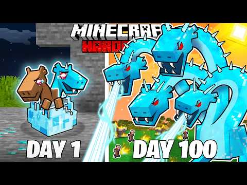I Survived 100 Days as a DIAMOND HYDRA in HARDCORE Minecraft