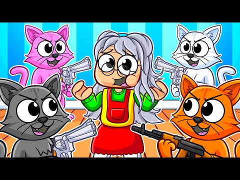 Sprunki Plays Cat Vs Grandma!