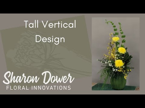 How to Make a Line/Vertical Flower Arrangement. Floristry/Flower Arranging