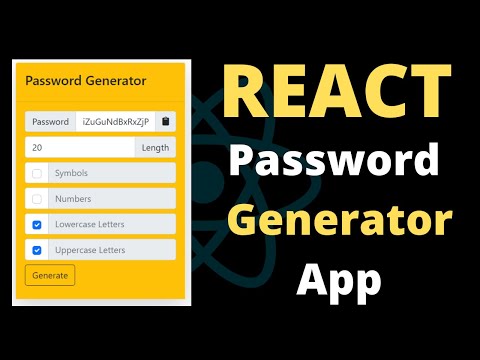 REACT Password Generator | React JS Tutorial 2022