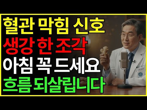 의사도 놀란 생강의 비밀, 하루 한 조각이 혈관 나이를 10년 젊게 만듭니다 | 건강 | 혈관 | 면역 | 장수 | 식습관