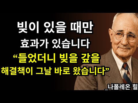 빚이 있다면 지금 이 시편을 들으세요… 급한 돈이 들어옵니다 | 나폴레온 힐