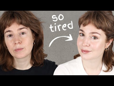 work or school makeup for when ur exhausted