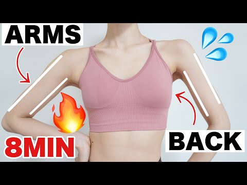 Slim Arms & Back in 30 DAYS 8 min Beginner Friendly Sitting Workout