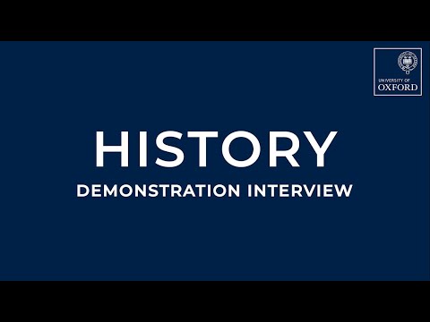 History Demonstration Interview