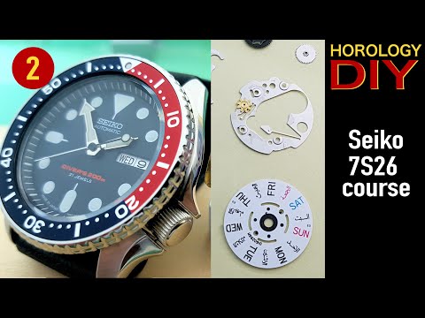 Seiko 7S26 tutorial Part 2 - Calendar disassembly  | Nick Hacko Watchmaker