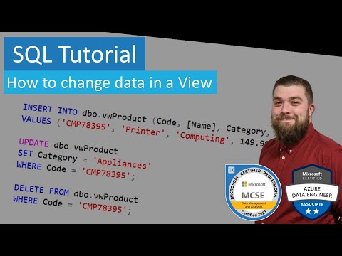 SQL Tutorial - How to change data in a View