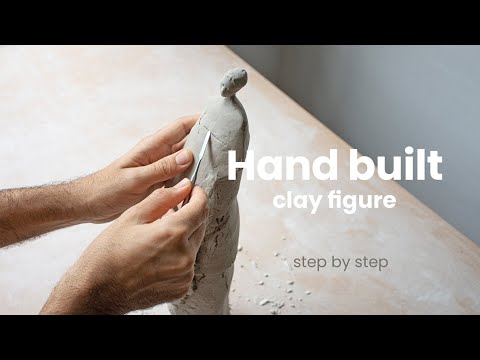 Step by step ceramic sculpture: hand building a clay figure