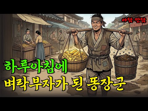 하룻밤만에 벼락부자가된 똥장수 |야담|만담|전설|옛날이야기|사연