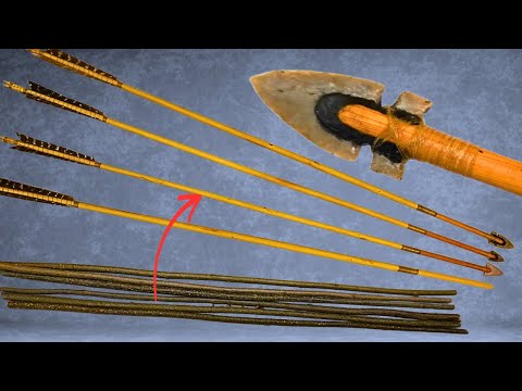 Making hunting ARROWS from tree shoots - What can they penetrate?