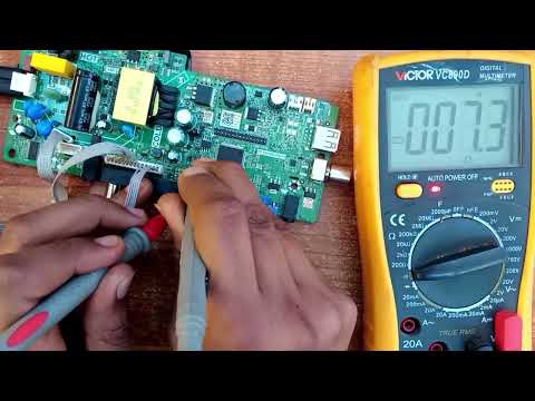 How to find short on tv board 